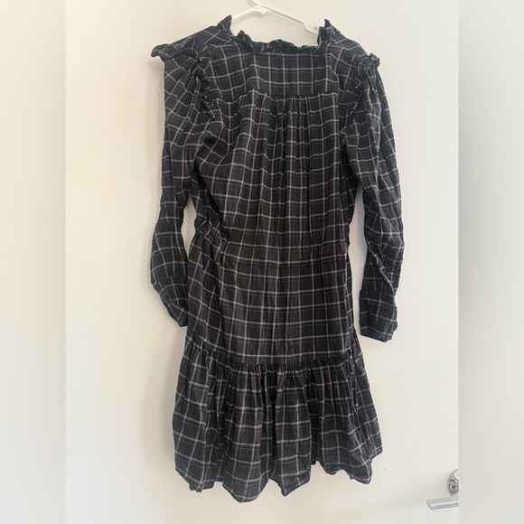 Rebecca Taylor Check Ruffled Dress Size M - Picture 3 of 5